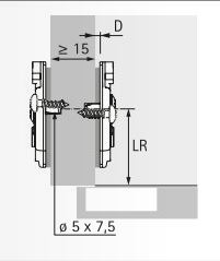 SENSYS FESTEPLATE 8099 M/STYREPINNE + SKRUER